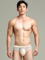 Men's Sexy Lace Semi-Sheer Trunks