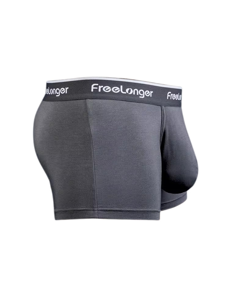 FreeLonger Men's Comfy Separate Support Pouch Trunks