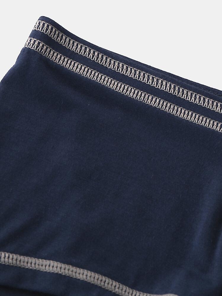 2 Pack Men's Sporty Breathable U Convex Pouch Trunks