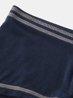 2 Pack Men's Sporty Breathable U Convex Pouch Trunks