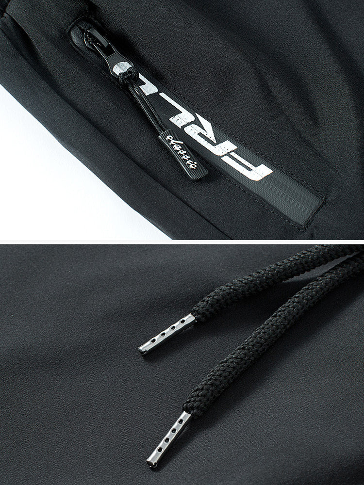 Men's 2-in-1 Quick Dry Stretch Board Shorts with Boxer Liner & Zipper Pockets
