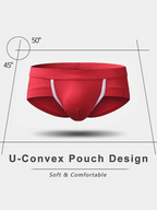 4 Pack Breathable Modal U Convex Pouch Briefs