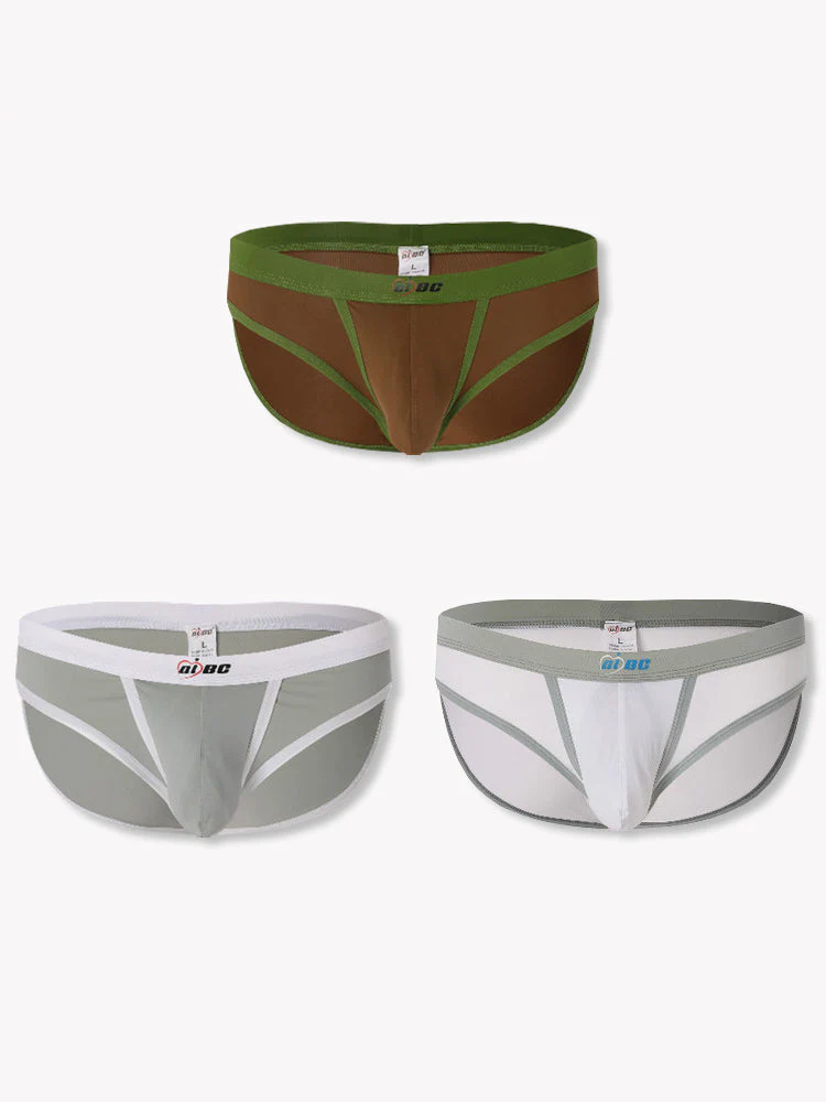 3 Pack Men's Separated Ball Pouch Briefs