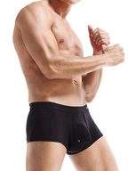 3 Pack Men's Double Pouch Underwear Separate Pouch Modal Trunks