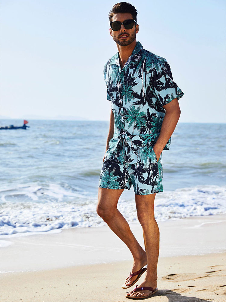 Men’s Beach Summer Holiday Patterned Sets