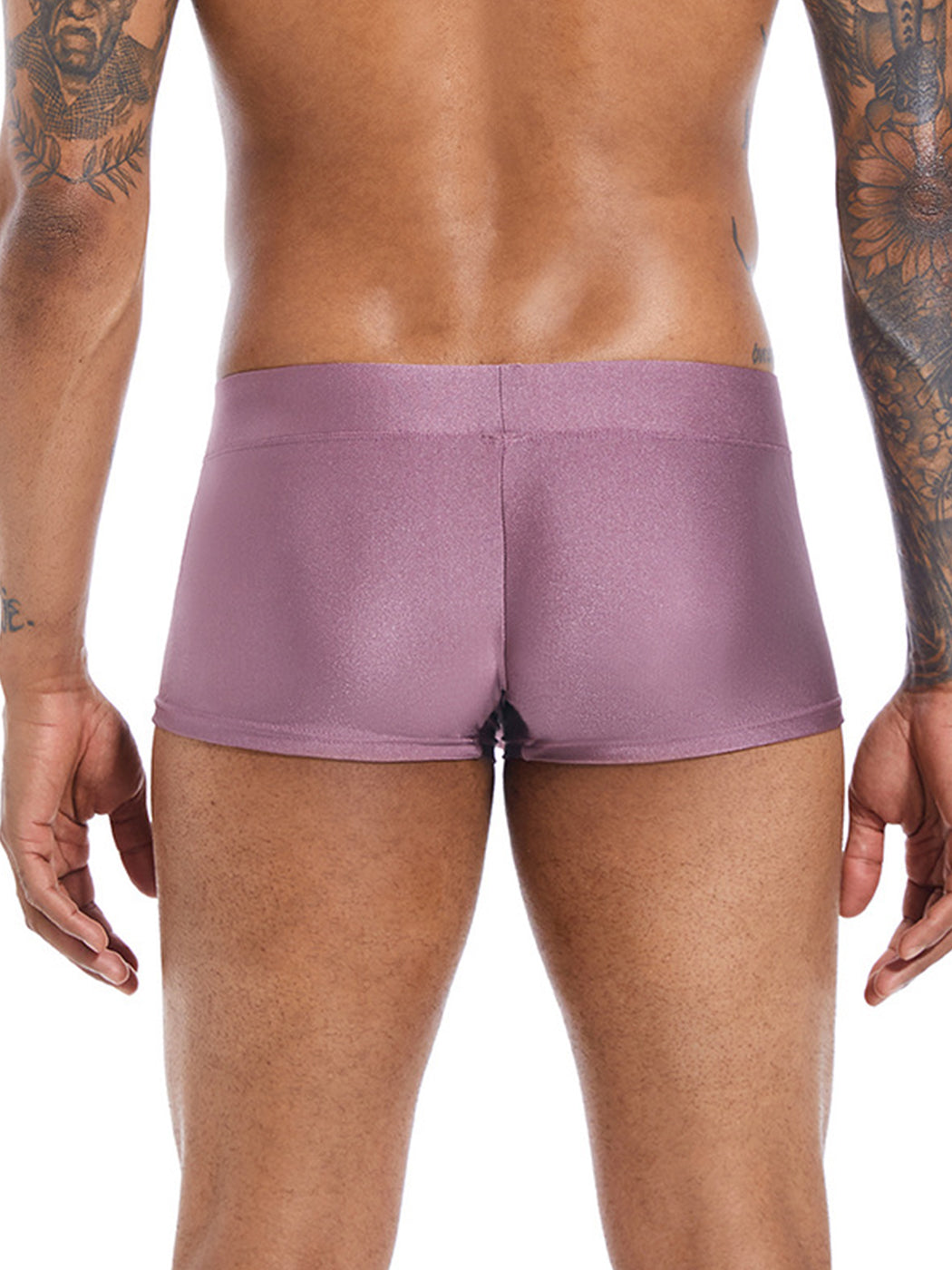 Men’s U Convex Pouch Swim Trunks with Drawstring