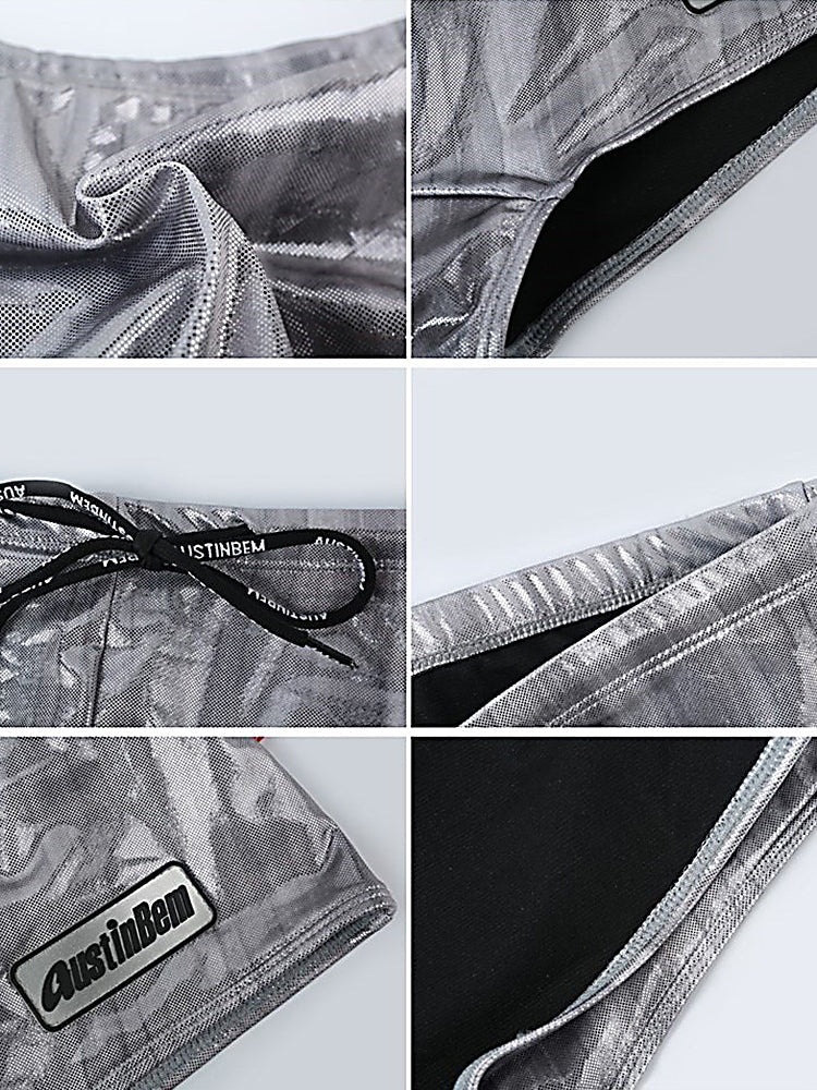 Men’s Fashionable Flash Swim Fitness Trunks