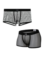 Men's Sexy Transparent Mesh Trunks