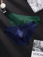 3 Pack Men's Seamless Ice Silk Cool-Touch Briefs