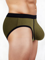3 Pack Men's Seamless Comfort Large Supportive Pouch Sexy Low-Rise Briefs