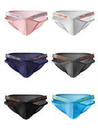2 Pack Sexy Hollow Out Mesh Briefs for Men