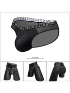 2-Pack Breathable Low Waist U-Convex Semi-Transparent Men's Briefs