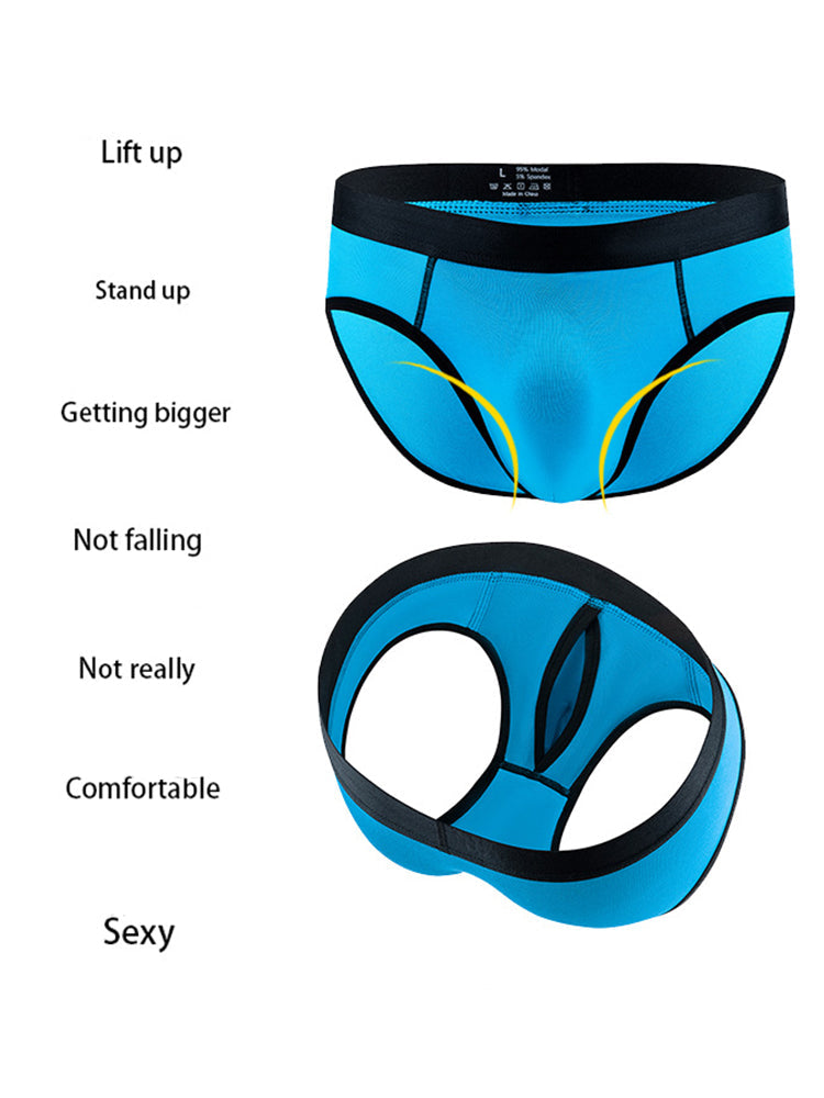 3-pack Men's Low-rise Compartment Lift Independent Pouch Briefs