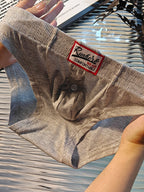 2 Pack Men's Premium Comfortable Fabric Low-Rise U-Shaped Briefs