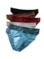 4 Pack Men's Skin-Friendly Cooling Touch Comfy Waistband Briefs
