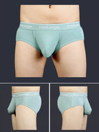 FreeLonger Men's Comfy Separate Support Pouch Briefs