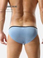 Men's Low-rise Mesh U-shaped Convex Pocket Sports Briefs