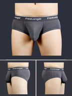 FreeLonger Men's Comfy Separate Support Pouch Briefs