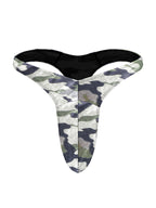 4 Pack Men's Large Pouch Playful Print Quick Dry Swim Thongs