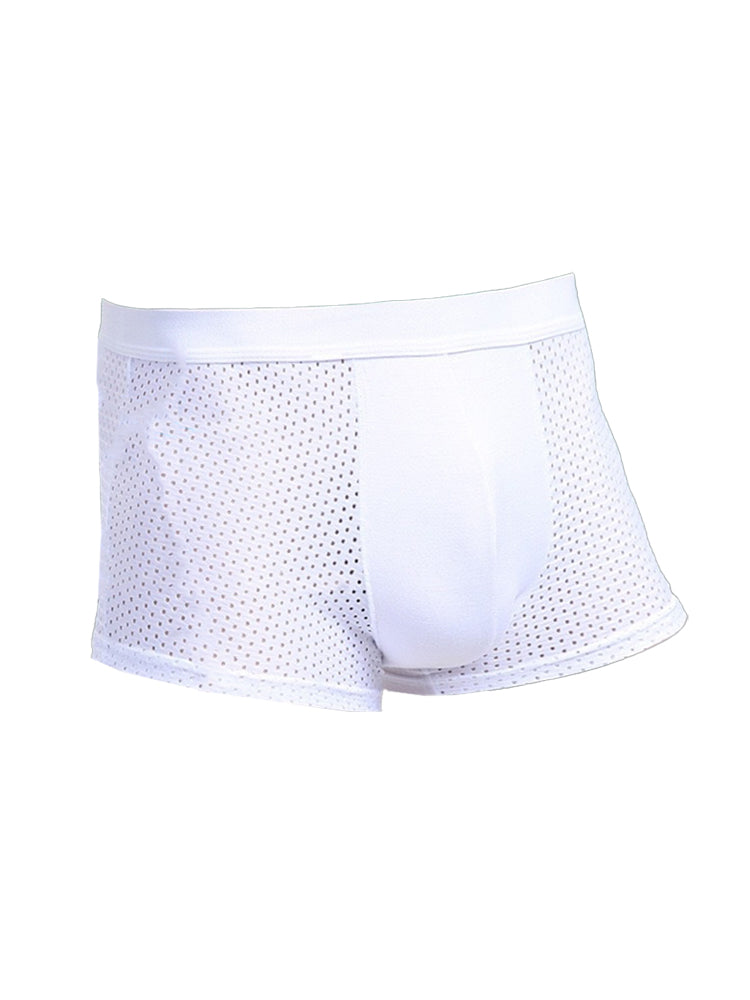 4 Pack Men’s Breathable Mesh Trunks with Antibacterial Fabric