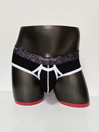 2 Pack Men's Detachable Front Pouch Durable Stretch Skin-Friendly Briefs
