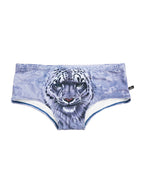 Men's Low-Rise Stylish Animal Print Swim Briefs