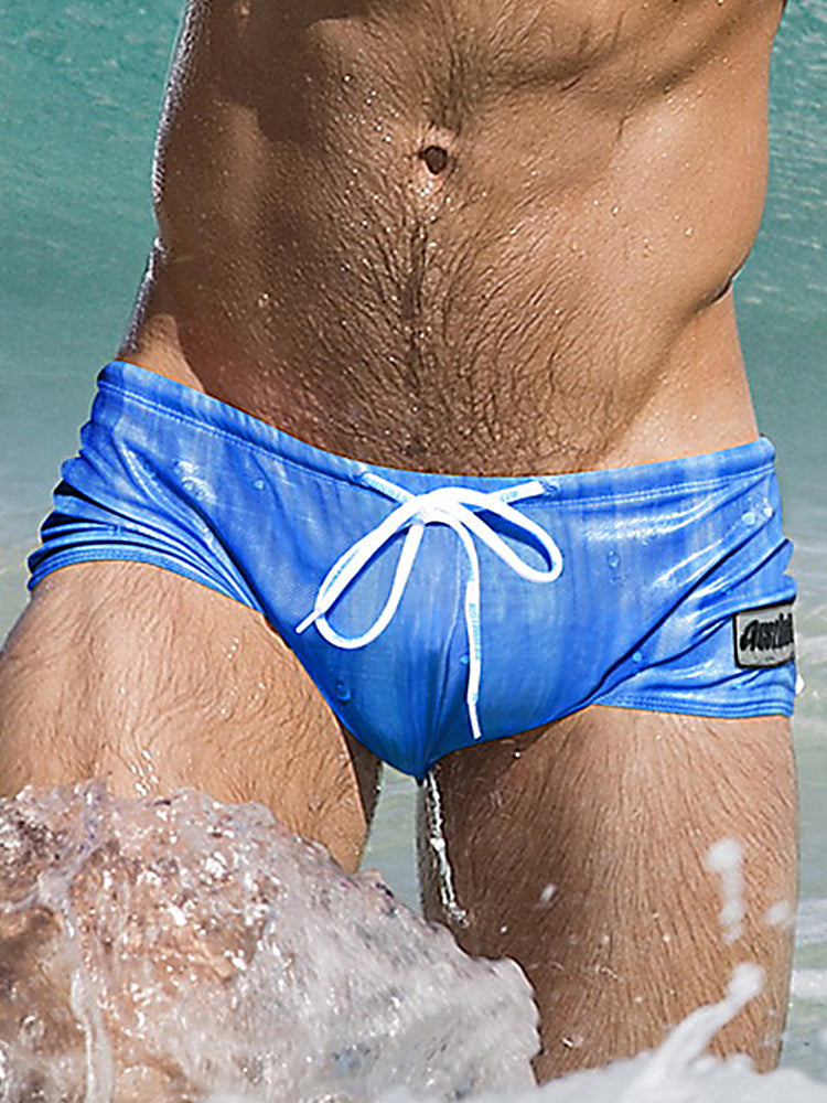 Men’s Fashionable Flash Swim Fitness Trunks