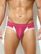 2 Pack Men's Breathable Side-Open Thin and Lightweight Supportive Fit Briefs