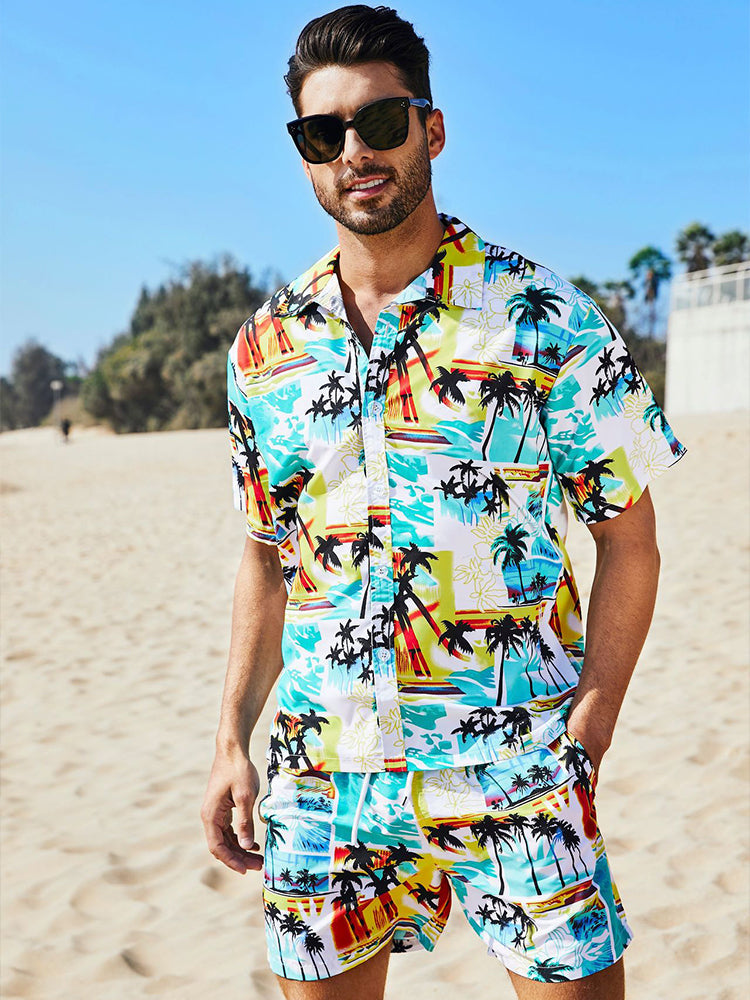 Men’s Beach Summer Holiday Patterned Sets