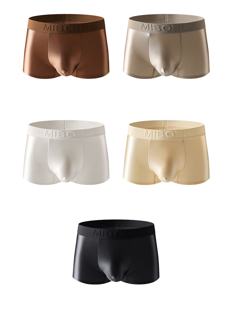 2 Pack Men's Premium Ice Silk Trunks – Ultra-Soft, Lightweight & Breathable