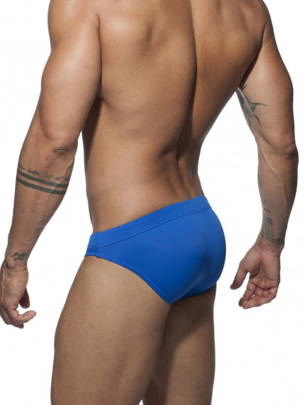 Men’s Solid Color Swim Briefs with Removable Pad