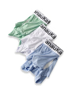 Men's Double-Layer Gusset Seamless Trunks – 3-Pack