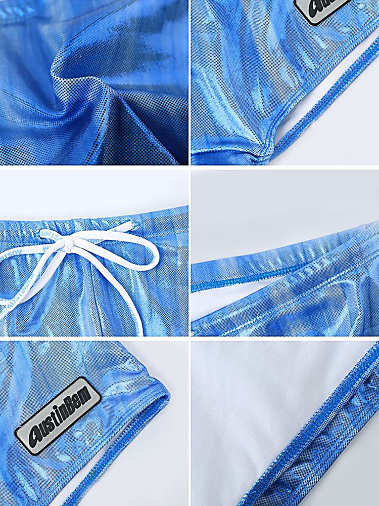 Men’s Fashionable Flash Swim Fitness Trunks