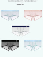 Men’s Sheer Mesh Trunks with U-Shaped Support Pouch