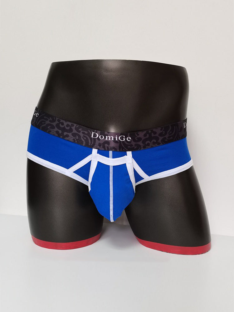 2 Pack Men's Detachable Front Pouch Durable Stretch Skin-Friendly Briefs
