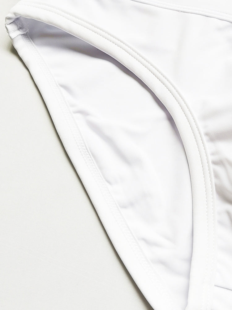 Sporty Contrast Padded Swim Briefs