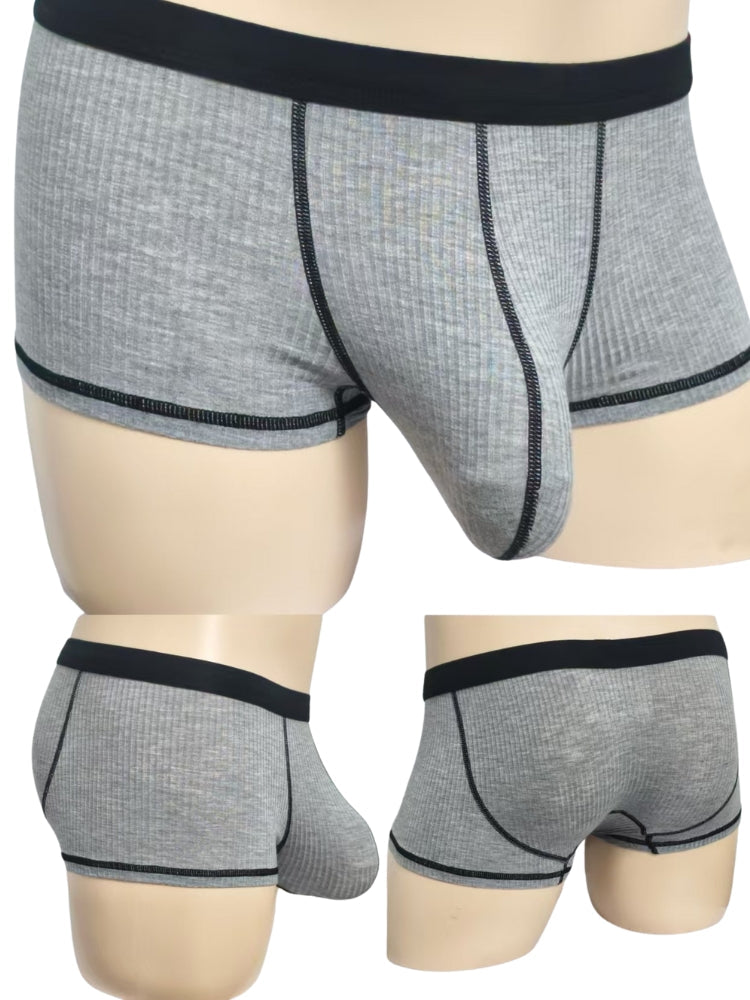 3 Pack Men's Ultra-Thin Cooling Large Supportive Pouch Breathable Low-Rise Trunks