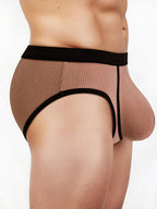 3 Pack Men's Seamless Comfort Large Supportive Pouch Sexy Low-Rise Briefs
