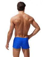 Men's Zippered Pocket Design Moisture-Wicking Swim Shorts & Trunks