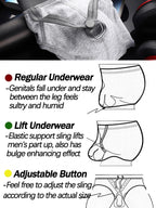 2 Pack Men's Sexy Cotton Support Contour Pouch Briefs
