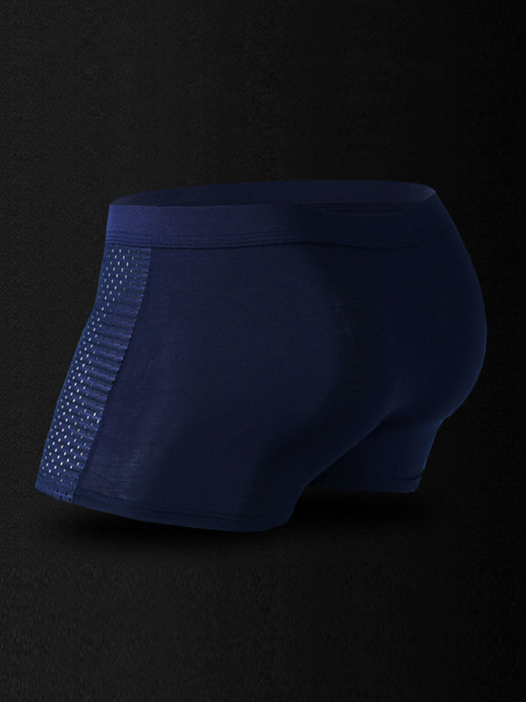 4 Pack Men’s Breathable Mesh Trunks with Antibacterial Fabric
