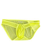 2 Pack Men's Ice Silk Breathable Sexy Low-Rise Anti-Odor Briefs