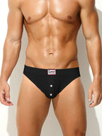 2 Pack Men's Premium Comfortable Fabric Low-Rise U-Shaped Briefs