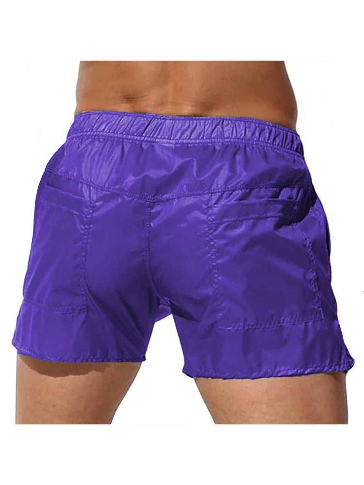 Men's Non-Lined Translucent Sexy Beach Shorts