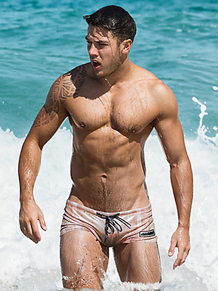 Men’s Fashionable Flash Swim Fitness Trunks