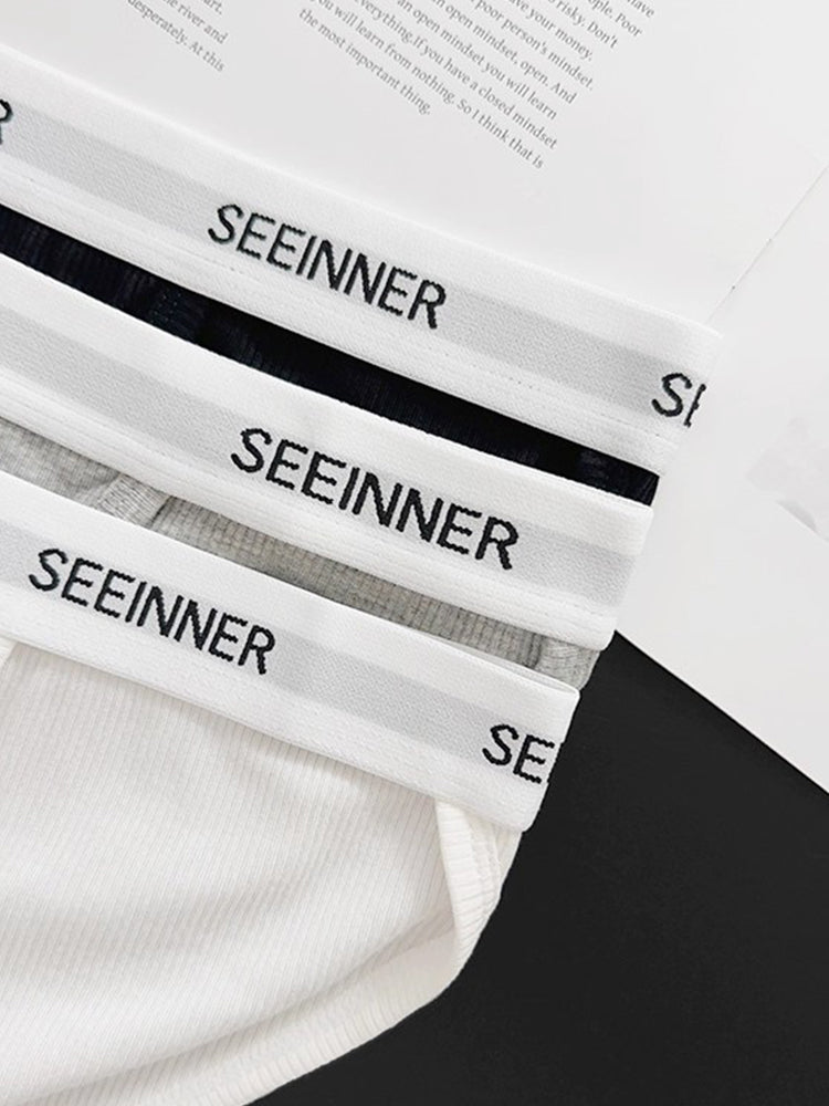 3 Pack Men's Sporty Comfy Waistband Briefs