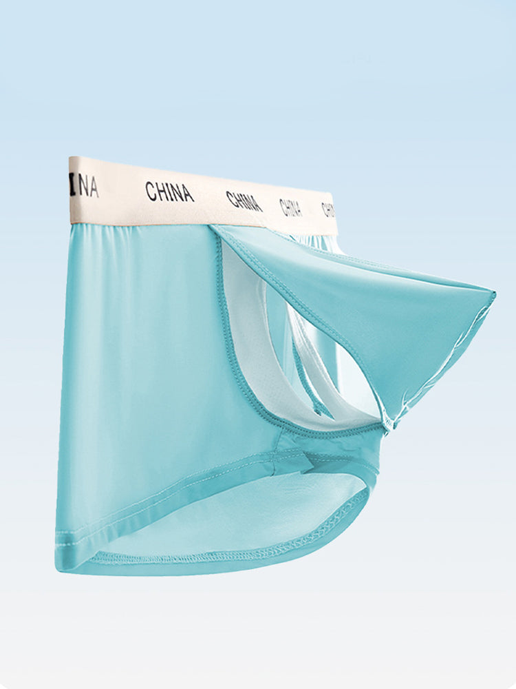3 Pack Men's Ice Silk Cooling Trunks – Lightweight, Breathable & Supportive