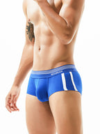 Men's Slim-Fit Cotton Trunks - Low Rise & Lifting Support