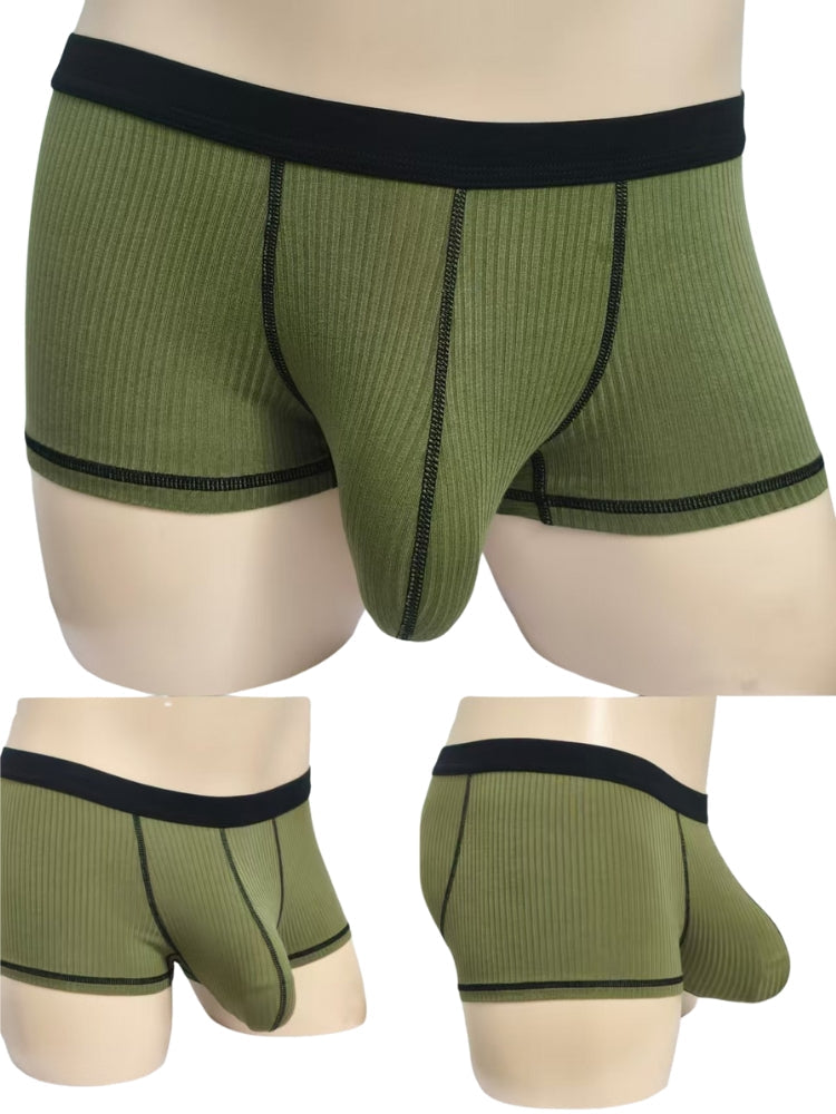 3 Pack Men's Ultra-Thin Cooling Large Supportive Pouch Breathable Low-Rise Trunks