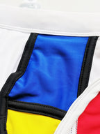 Sporty Contrast Padded Swim Briefs